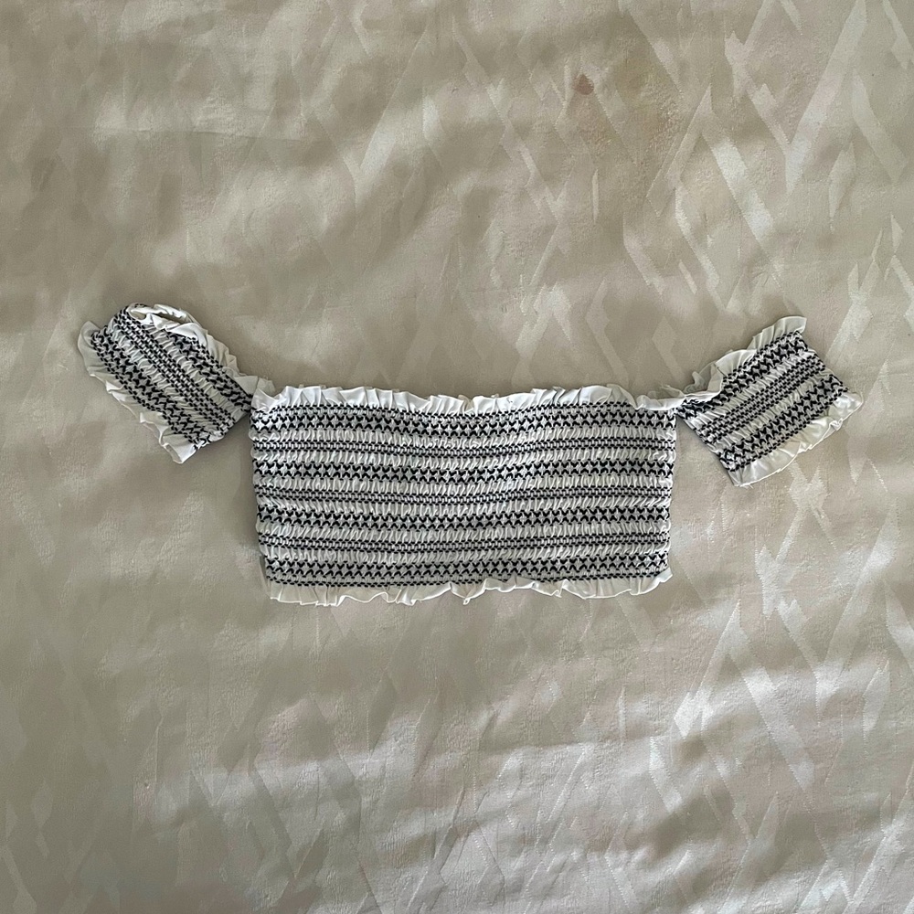 GUC - L*Space Adrianna Smocked Bikini Top, Size …